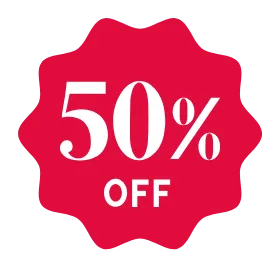 今だけ半額の画像